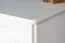 Schreibtisch Kiefer massiv Vollholz weiß lackiert Junco 192 - Abmessung 75 x 110 x 55 cm