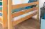 Stockbett 120 x 190 cm für Erwachsene "Easy Premium Line" K24/n, Kopf- und Fußteil gerade, Buche Massivholz Natur lackiert, teilbar