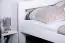 Doppelbett "Easy Premium Line" K6 in Überlänge, 140 x 220 cm Buche Vollholz massiv weiß lackiert