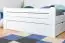 Jugendbett "Easy Premium Line" K7 inkl. 2 Schubladen und 1 Abdeckblende, 140 x 200 cm Buche Vollholz massiv weiß lackiert