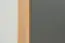 Vitrine Faleula 01, Farbe: Eiche / Grau - 79 x 140 x 43 cm (H x B x T)