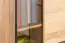 Vitrine Altels 11, Farbe: Riviera Eiche / Dunkelbraun - 185 x 91 x 40 cm (H x B x T)