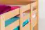 Massivholz Stockbett für Kinder und Jugendliche | Matratzenmaß: 90 x 200 cm | Natur Lackiert | umbaubar in 2 Einzelbetten | Premium-Qualität | inkl. Rollroste Abbildung