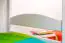 Massivholz Stockbett für Kinder und Jugendliche | Matratzenmaß: 90 x 200 cm | Weiß Lackiert | umbaubar in 2 Einzelbetten | Premium-Qualität | inkl. Rollroste Abbildung