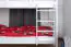 Massivholz Stockbett für Kinder und Jugendliche | Matratzenmaß: 90 x 190 cm | Weiß Lackiert | umbaubar in 2 Einzelbetten | Premium-Qualität | inkl. Rollroste Abbildung