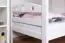 Massivholz Stockbett für Kinder und Jugendliche | Matratzenmaß: 90 x 190 cm | Weiß Lackiert | umbaubar in 2 Einzelbetten | Premium-Qualität | inkl. Rollroste Abbildung