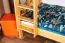 Massivholz Stockbett für Kinder und Jugendliche | Matratzenmaß: 90 x 190 cm | Natur Lackiert | umbaubar in 2 Einzelbetten | Premium-Qualität | inkl. Rollroste Abbildung