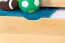 Massivholz Stockbett inkl. Rollbett/Ausziehbett/Stauraum für Kinder und Jugendliche | Matratzenmaß: 90 x 200 cm | Natur Lackiert | umbaubar in 2 Einzelbetten | mit Rollbett | inkl. Rollroste Abbildung