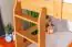 Stockbett mit Stauraum / 2 Schubladen für Kinder 90 x 200 cm | Massivholz: Buche | Natur Lackiert | umbaubar in 2 Einzelbetten | Premium-Qualität | inkl. Rollroste Abbildung