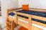 Stockbett für Kinder 120 x 200 cm | umbaubar in zwei Einzelbetten | Massivholz: Buche | Natur Lackiert | inkl. Rollroste Abbildung