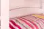 Stockbett + Bettkasten für Kinder 90 x 200 cm | Massivholz: Buche | Weiß Lackiert | umbaubar in 2 Einzelbetten | inkl. Bettkasten | inkl. Rollroste Abbildung