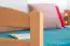 90 x 200 cm Stockbett mit Stauraum / 2 Schubladen für Kinder Massivholz: Buche | Natur Lackiert | umbaubar in 2 Einzelbetten | Premium-Qualität | inkl. Rollroste Abbildung