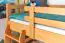 Stockbett mit Stauraum / 2 Schubladen für Kinder 90 x 200 cm | Massivholz: Buche | Natur Lackiert | umbaubar in 2 Einzelbetten | Premium-Qualität | inkl. Rollroste Abbildung