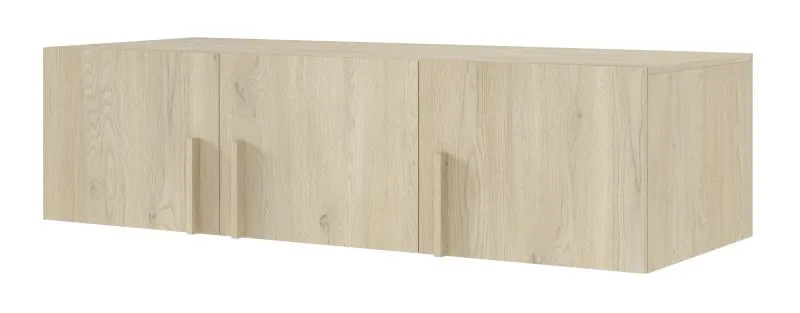 Schrankaufsatz für Kleiderschrank Edegem 02 | Farbe: Eiche Cremona | 3 Türen | 2 Fächer | ABS-Kanten | 150 x 61 x 40 cm