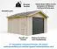 Garage Dobersberg ohne Boden, mit elektrischem Rolltor und 2 Fernbedienungen, Nutzfläche: 13 m², Dach: Bitumenbeschichtung, 1 Tür, 354 x 368 cm, Fenster