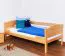 Bettrahmen für Kinder / Kinderbett 90 x 190 cm | Massivholz: Buche | Natur Lackiert | besonders hohe Qualität Abbildung