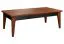 Couchtisch Eiche teilmassiv Farbe: Nuss 41x120x70 cm