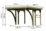 Einzelcarport Classic 1 PVC-Dach Variante C SET mit zwei Einfahrtsbogen