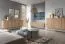 Kommode im modernen Design Ashford 03, Farbe: Eiche Riviera / Marmor Bianco - Abmessungen: 83 x 144 x 37 cm (H x B x T)