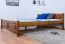 Jugendbett Kiefer massiv Vollholz Eichefarben Rustikal 77, inkl. Lattenrost - 160 x 200 cm (B x L)