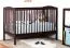 Gitterbett / Kinderbett Kiefer massiv Vollholz Walnussfarben 103, inkl. Lattenrost - 60 x 120 cm (B x L)