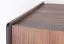 Kommode Mairenke 04, Farbe: Walnuss / Schwarz matt - Abmessungen: 140 x 88 x 40 cm (H x B x T)