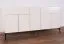 Kommode Asau 14, Farbe: Kaschmir / Eiche dunkel - Abmessungen: 83 x 150 x 47 cm (H x B x T)