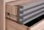 Schmale Kommode Niel 18, Farbe: Eiche / Anthrazit - Abmessungen: 120 x 60 x 40 cm (H x B x T)