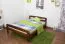 Kinderbett 140 x 200 cm | Massivholz: Kiefer | Nuss Lackiert | inkl. Rollrost Abbildung