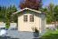 Holz-Gartenhaus 2,85 x 2,69 Meter (inkl. Dach) | Natur | Satteldach | 28 mm Blockbohlen-Haus Abbildung