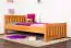 Kinderbett 100 x 200 cm | Massivholz: Kiefer | Erle Lackiert Abbildung