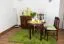 Esszimmertisch rund 80x80 cm Kiefer massiv, Farbe: Nuss Abbildung