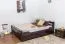 Holzbett Buche 140 x 200 cm Schokobraun Abbildung