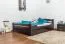 Massivholzbett Buche 140 x 200 cm Schokobraun Abbildung