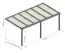 Terrassenüberdachung S 04, Dach: 16 mm Polycarbonat klar, Grundfläche: 12,18 m² - Abmessungen: 200 x 609 cm (B x L)