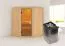 Sauna "Eetu" SET mit Ofen 9 kW - 151 x 151 x 198 cm (B x T x H)