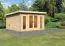 Saunahaus "Anni 3" SET B Farbe: Natur - 369 x 369 cm (B x T), Grundfläche: 13,32 m²