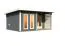 Saunahaus "Anni 5" SET B Farbe: Terragrau - 509 x 369 cm (B x T), Grundfläche: 19 m²