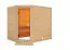 Sauna "Kirsten" mit bronzierter Tür - Farbe: Natur - 231 x 196 x 200 cm (B x T x H)