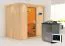 Sauna "Veli" SET mit Kranz Ofen BIO 9 kW - 210 x 165 x 202 cm (B x T x H)