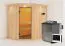 Sauna "Mika" SET mit Kranz und Ofen BIO 9 kW - 165 x 210 x 202 cm (B x T x H)