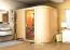 Sauna "Einar" mit bronzierter Tür - Farbe: Natur - 231 x 170 x 198 cm (B x T x H)