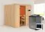 Sauna "Eemil" SET mit Ofen BIO 9 kW Edelstahl - 196 x 170 x 198 cm (B x T x H)