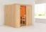 Sauna "Agnar" mit bronzierter Tür - Farbe: Natur - 196 x 170 x 198 cm (B x T x H)