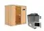 Sauna "Eeli" SET mit Ofen externe Steuerung easy 9 kW - 196 x 118 x 198 cm (B x T x H)