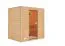 Sauna "Fynn" mit bronzierter Tür - Farbe: Natur - 195 x 145 x 187 cm (B x T x H)