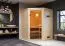 Sauna "Henrik" SET mit bronzierter Tür - Farbe: Natur, Ofen externe Steuerung easy 9 kW - 145 x 145 x 187 cm (B x T x H)