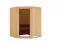 Sauna "Loran" mit graphitfarbener Tür - Farbe: Natur - 151 x 151 x 198 cm (B x T x H)