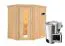 Sauna "Ole" SET mit Energiespartür und Ofen BIO 3,6 kW - 151 x 196 x 198 cm (B x T x H)