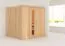 Sauna "Agnar" mit Energiespartür - Farbe: Natur - 196 x 170 x 198 cm (B x T x H)